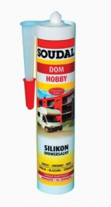SOUDAL SILIKON UNIWERSALNY BIA�Y 310ML