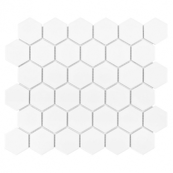 Dunin Hexagonic Hexagon White 51 Matt 32x28 cm