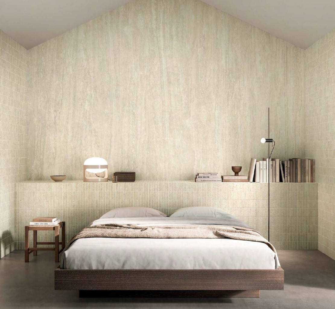 Płytki imitujące trawertyn - Impronta Travertini Beige Cross Cut 60x120 cm