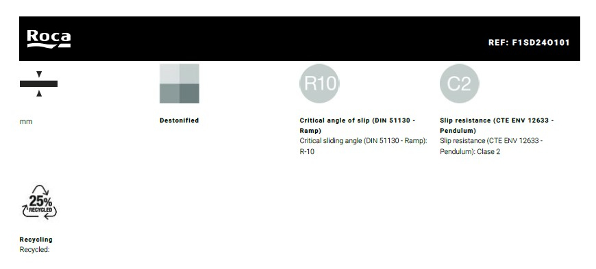 PŁYTKI ROCA MARAIS GRAFITO 120X120R