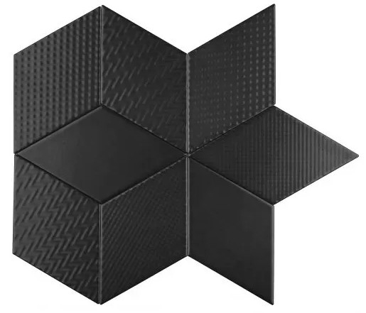 Dunin Rombic Black 01 Matt 11.5x20 cm