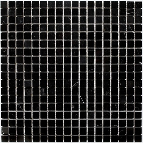 Mozaika Dunin Black&White Pure Black 15 30.5x30.5 cm