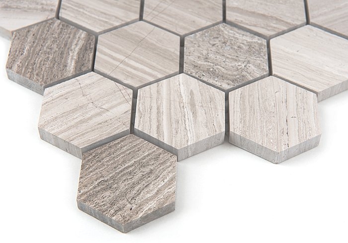 Mozaika Dunin Woodstone Hexagon 48 29.8x30.2 cm
