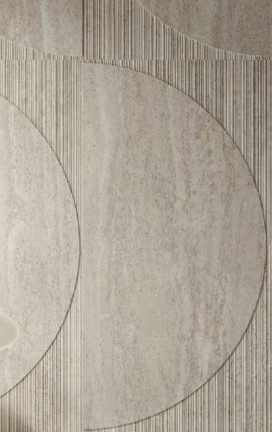 IMPRONTA TRAVERTINI BIANCO VEIN CUT RIBBED 60x120