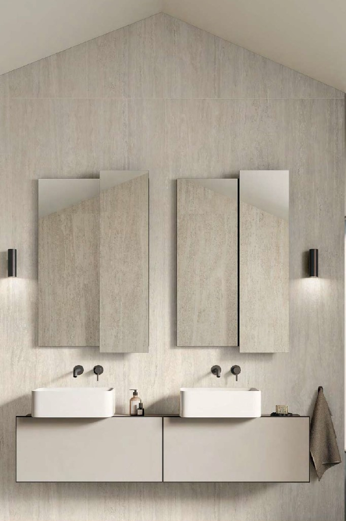 IMPRONTA TRAVERTINI BIANCO VEIN CUT RIBBED 60x120