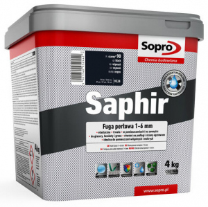 Sopro Saphir 5 Fuga perłowa 1-6 mm kolor 90 Czarny 4 kg