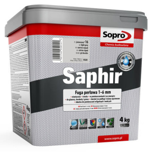 Sopro Saphir 5 Fuga perłowa 1-6 mm kolor 16 Jasnoszary 4 kg