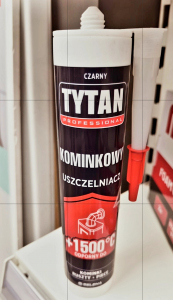 TYTAN uszczelniacz kominkowy czarny 1500C