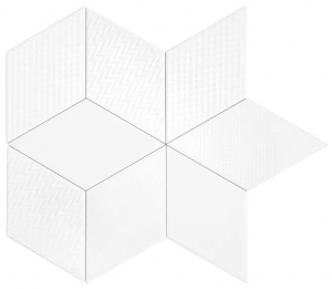 Dunin Rombic White 02 Matt 11.5x20 cm