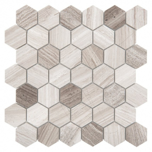Mozaika Dunin Woodstone Hexagon 48 29.8x30.2 cm
