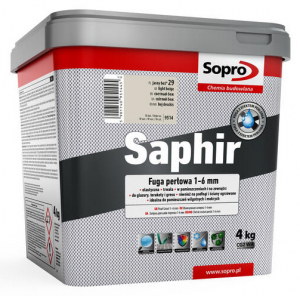 Sopro Saphir 5 Fuga perłowa 1-6 mm kolor 29 Jasny beż 4 kg