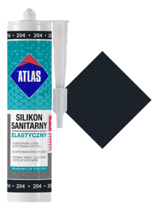 Atlas Silikon elastyczny czarny 204 280 ml