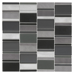 Mozaika Dunin DINOX Metallic Allumi Piano Grey 73 29.3x29.8 cm