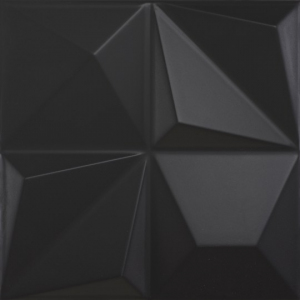 Dune Shapes Multishapes Black Mat 25x25 cm 187347