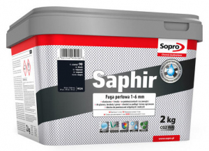 Sopro Saphir 5 Fuga perłowa 1-6 mm kolor 90 Czarny 2 kg