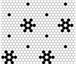 Dunin Mini Hexagon B&W Snow 26x30 cm