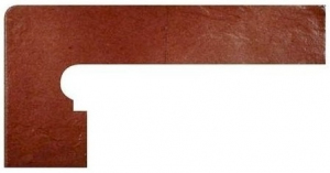 GRES ARAGON Teka cokół stopnicowy lewy 39 x 20 cm