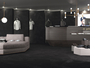 Ape Materia Black 80x80 cm Lapp Rett.