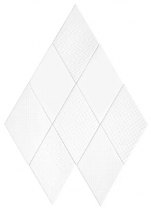 Dunin Rombic White 04 Matt 11.5x20 cm
