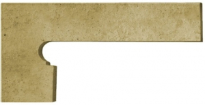 GRES ARAGON Orion Beige Zanquin Izda cokół stopnicowy lewy 20x39 cm